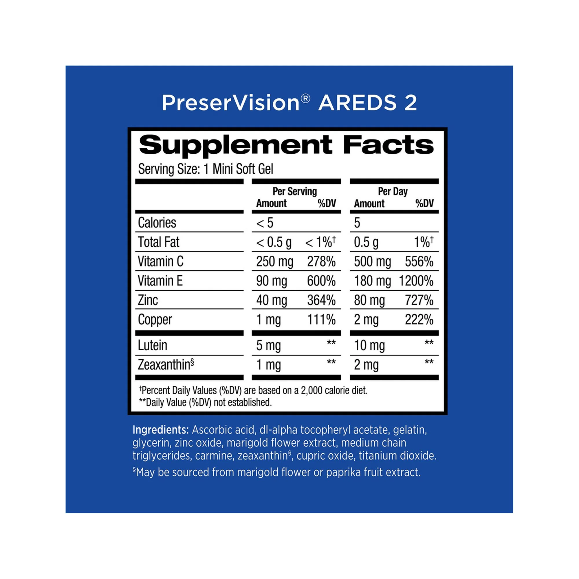 PreserVision® AREDS 2 Formula + Multivitamin Eye Vitamin and Mineral Supplement (Pack of 10)