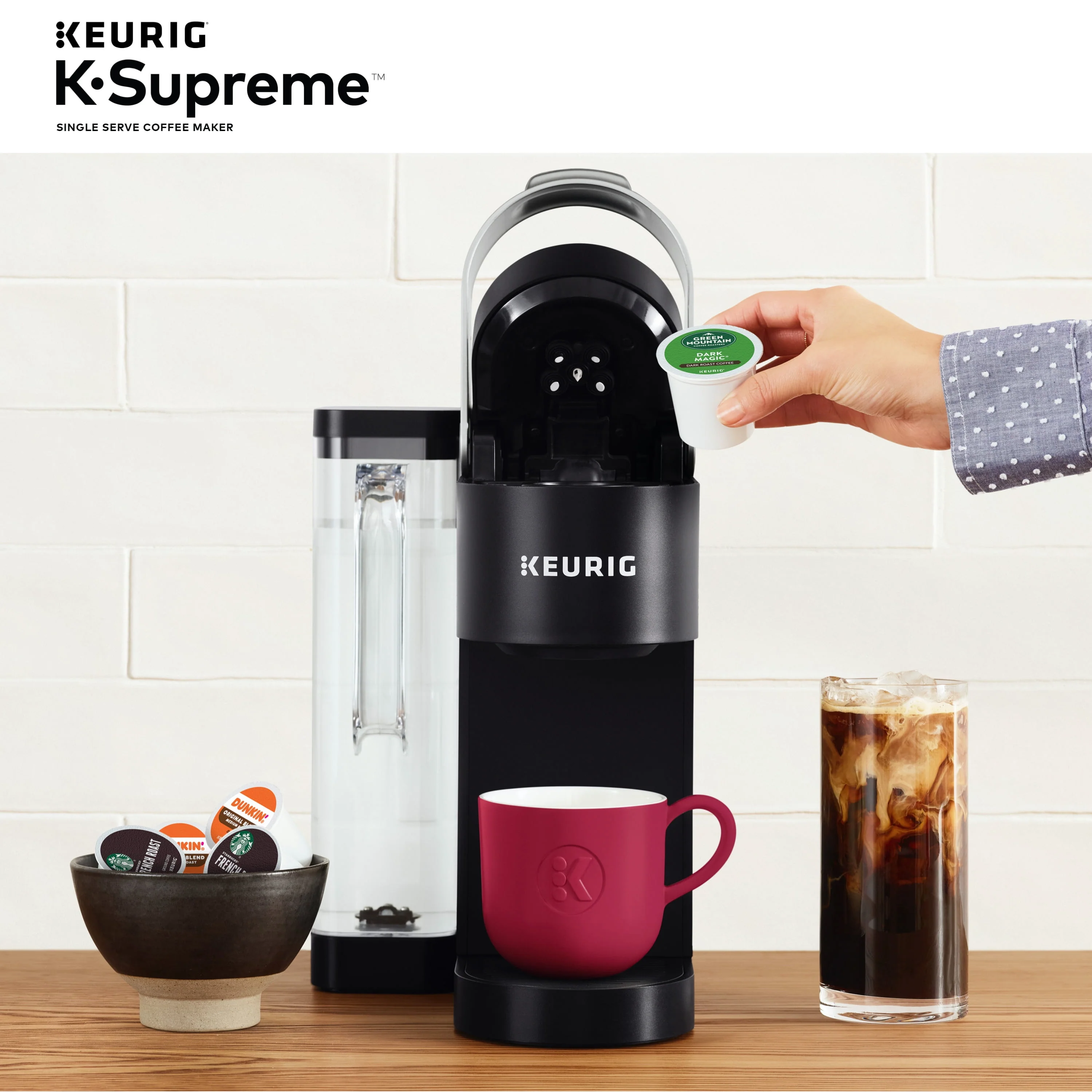 Keurig K-Supreme Single-Serve K-Cup Pod Coffee Maker, Black
