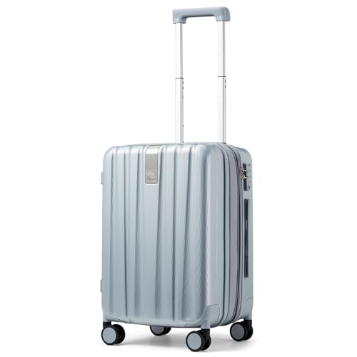 Hanke 29 Inch Luggage Suitcases With Spinner Wheels Lightweight PC hardside Rolling Suitcase With Travel Lock, Checked-Large 29-Inch(Blackish Green)