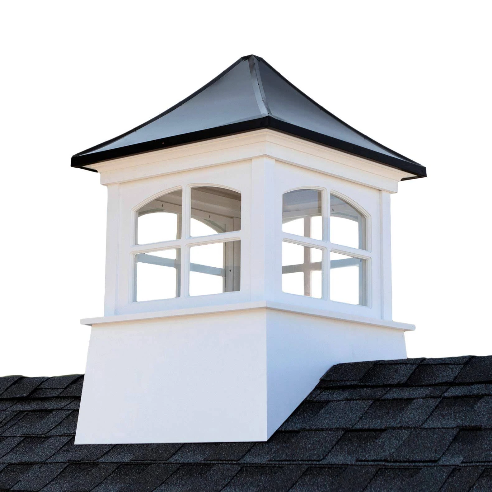 Good Directions 2126WVBLK Windsor Vinyl Black Aluminum Roof 26x22 x 38x22 Cupola, 26 inch