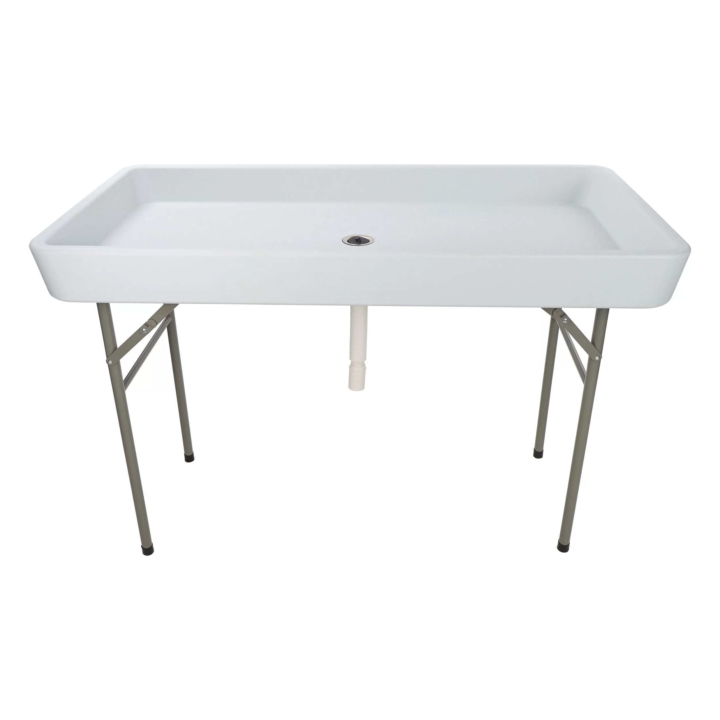 7Penn Folding Ice Cooler Table - 4ft Long Bar Cooler Table Outdoor Ice Chest