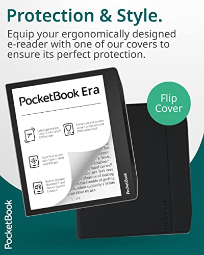 Pocketbook Era E-Reader, Stardust Silver, 16GB | 7ʺ Glare-Free & Eye-Friendly Touch-Screen with E -Ink Technology | Waterproof | Text-to-Speech