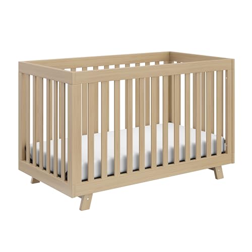 Storkcraft Beckett Convertible Crib (Driftwood) – Converts from Baby Crib to Toddler Bed and Daybed, Fits Standard Full-Size Crib Mattress