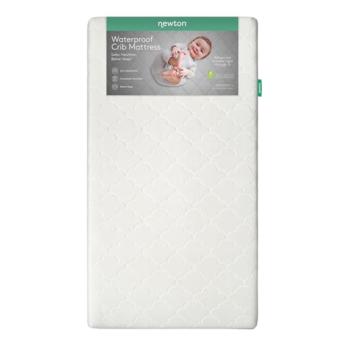 Newton Baby Crib Mattress and Toddler Bed - Waterproof - Ultra-Breathable Proven to Reduce Suffocation Risk, 100% Washable, Better Than Organic