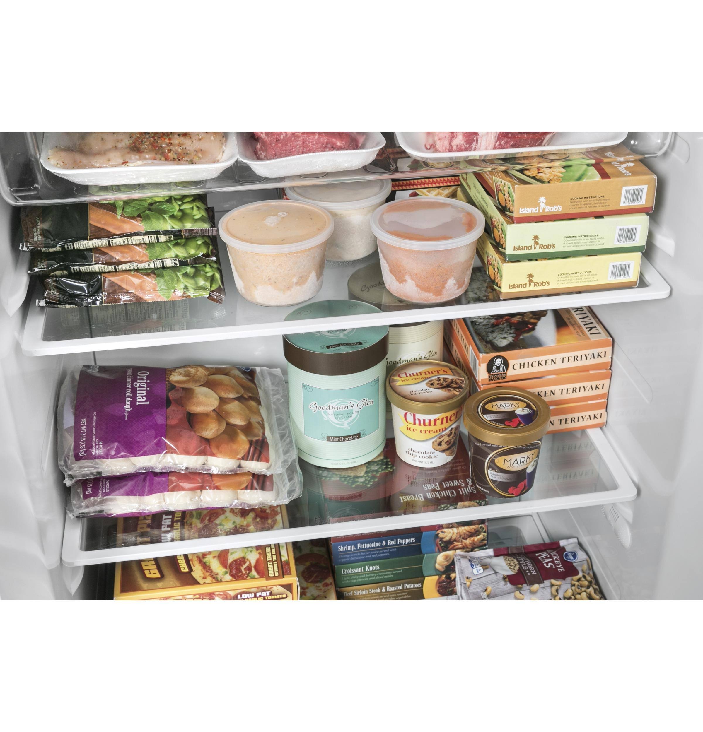 GE FUF17DLRWW Upright Freezer - 32.9x22 - 17.3 cu ft - White