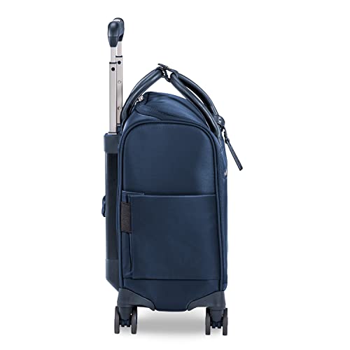 Briggs & Riley Rhapsody Softside Underseat Carry On Cabin Spinner, Black, Wide 16-Inch
