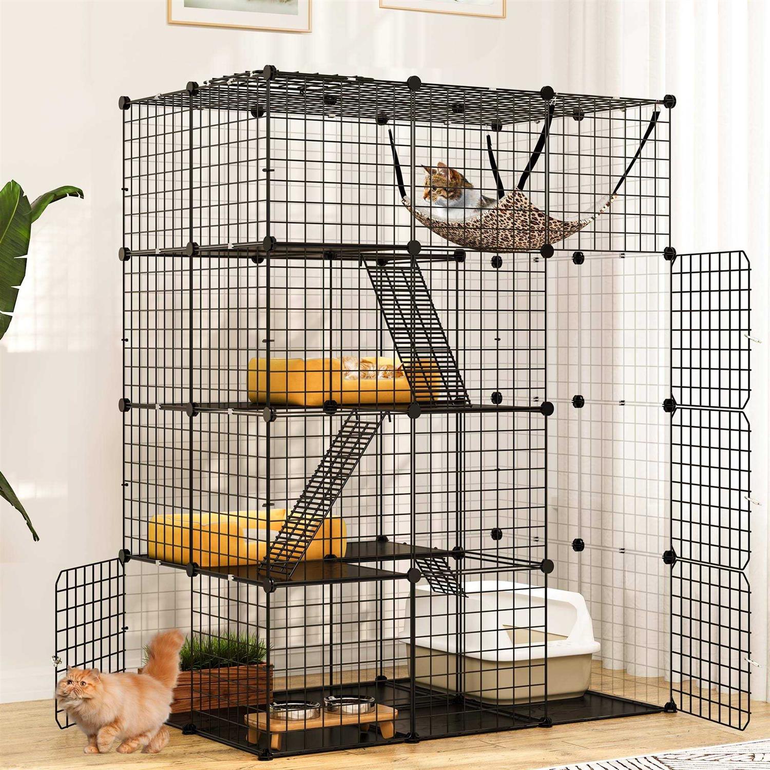 YITAHOME 4 Tier Cat Hammock Cat Enclosure - Pet Supplies online store