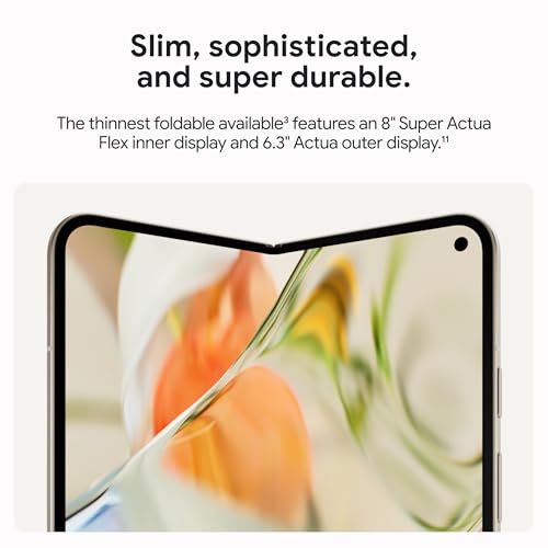 Google Pixel 9 Pro Fold - Unlocked Android Smartphone with Gemini - Advanced Triple Rear Camera System - Foldable Display - Hands-Free Video