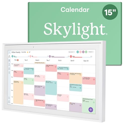 Skylight Calendar: 15-inch Wall Planner Digital Calendar & Chore Chart