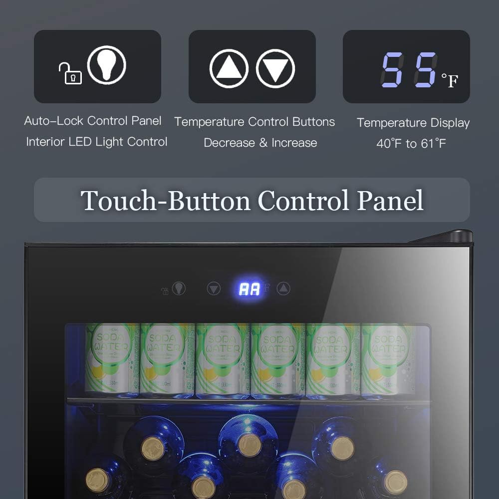 Antarctic Star Beverage Refigerator -120 Can Mini Fridge for Soda Beer or wine,Small Drink Dispenser