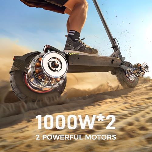 iScooter Electric Scooter, 40/43/50 Miles Long Range & 28/38 MPH Top Speed E Scooter
