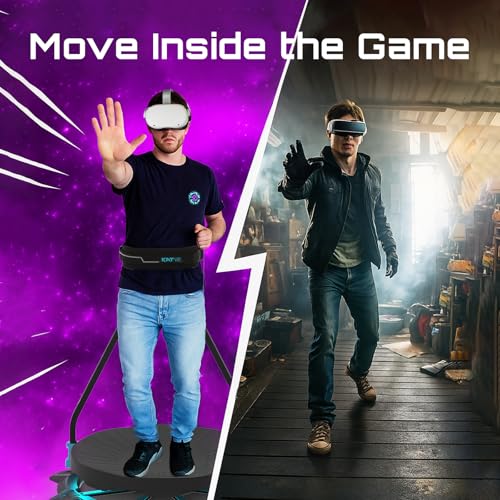 KAT Walk C2 CORE VR Treadmill | 360° Omnidirectional Walking Pad for Immersive Gaming & Home Fitness | Compatible with SteamVR, Oculus