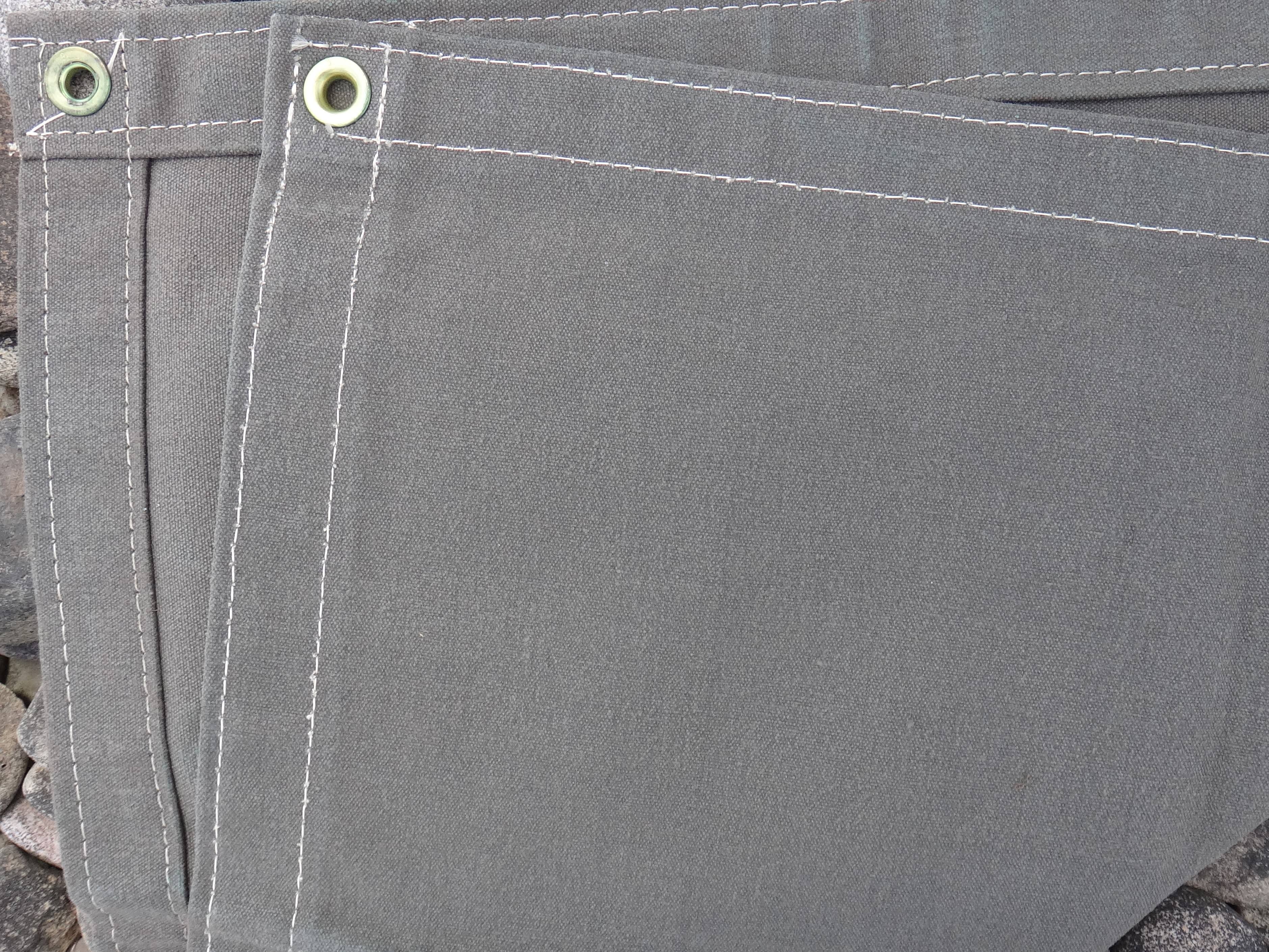 6& x 10& Olive Drab Canvas Tarp Water Resistant - 12 oz.