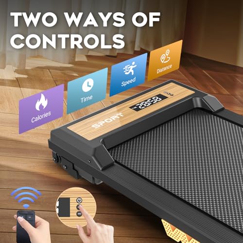 FUNRAY Walking Pad Treadmill - Under Desk Treadmill with 265LBS Weight Capacity