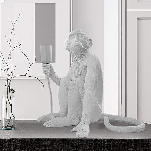 Vintage Hemp Rope Monkey Pendant Light