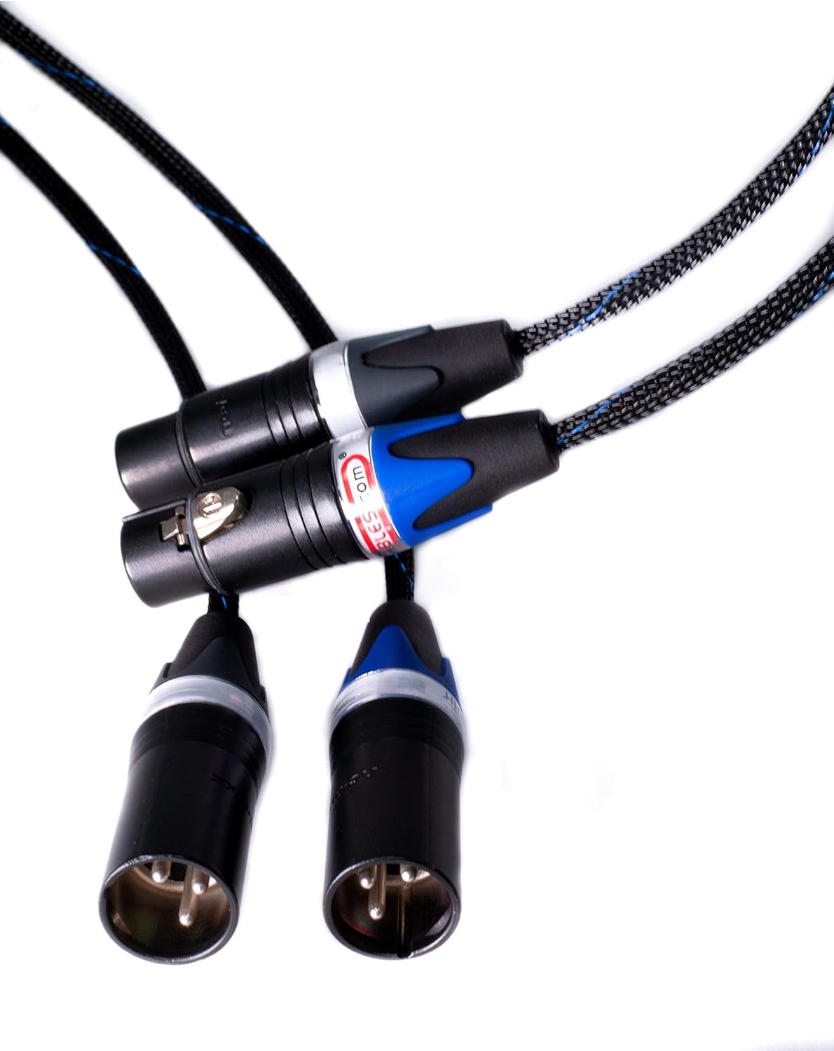 Better Cables Blue Truth Ultra Balanced XLR Cables - Stereo Pair (2 Cables) - High-End, High-Performance, Audiophile Premium Hi-Fi Audio