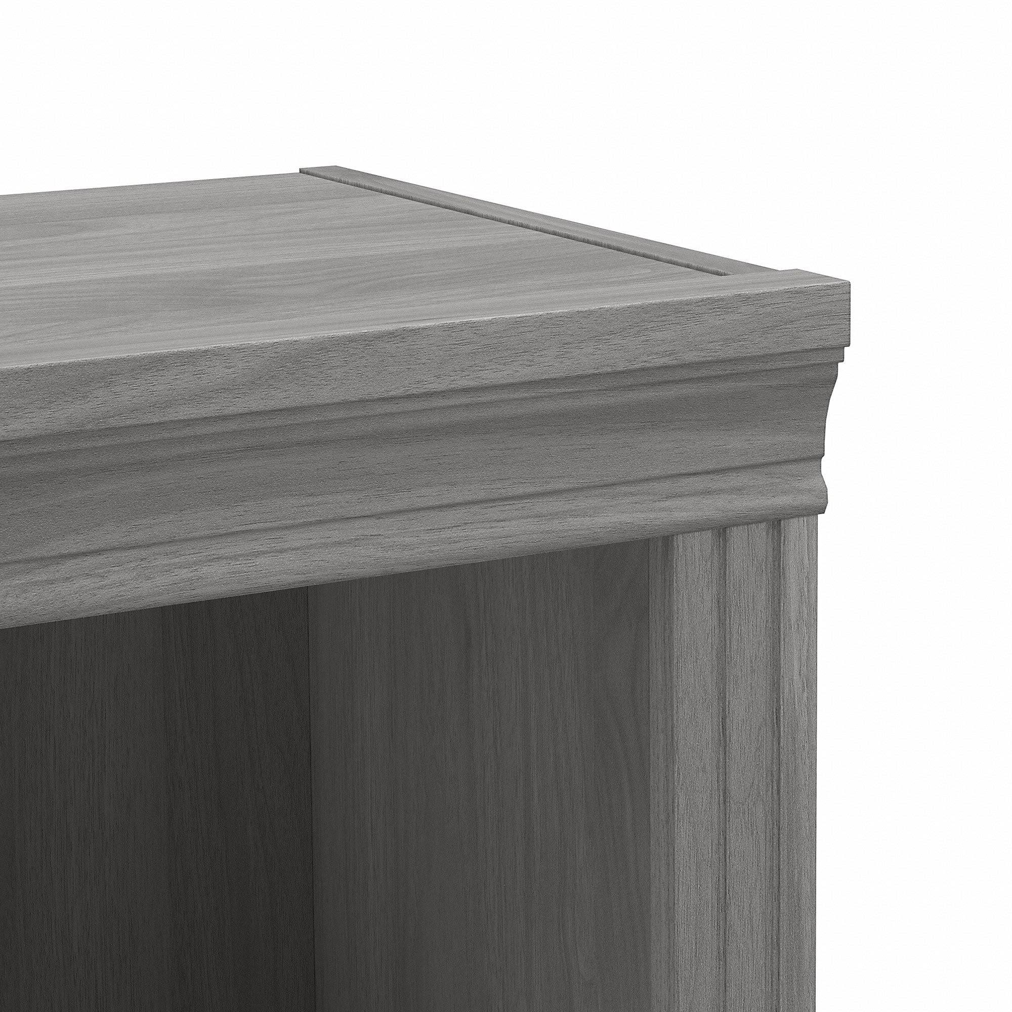 Bush Furniture Saratoga Tall 5 Shelf Bookcase, 30W, Linen White Oak