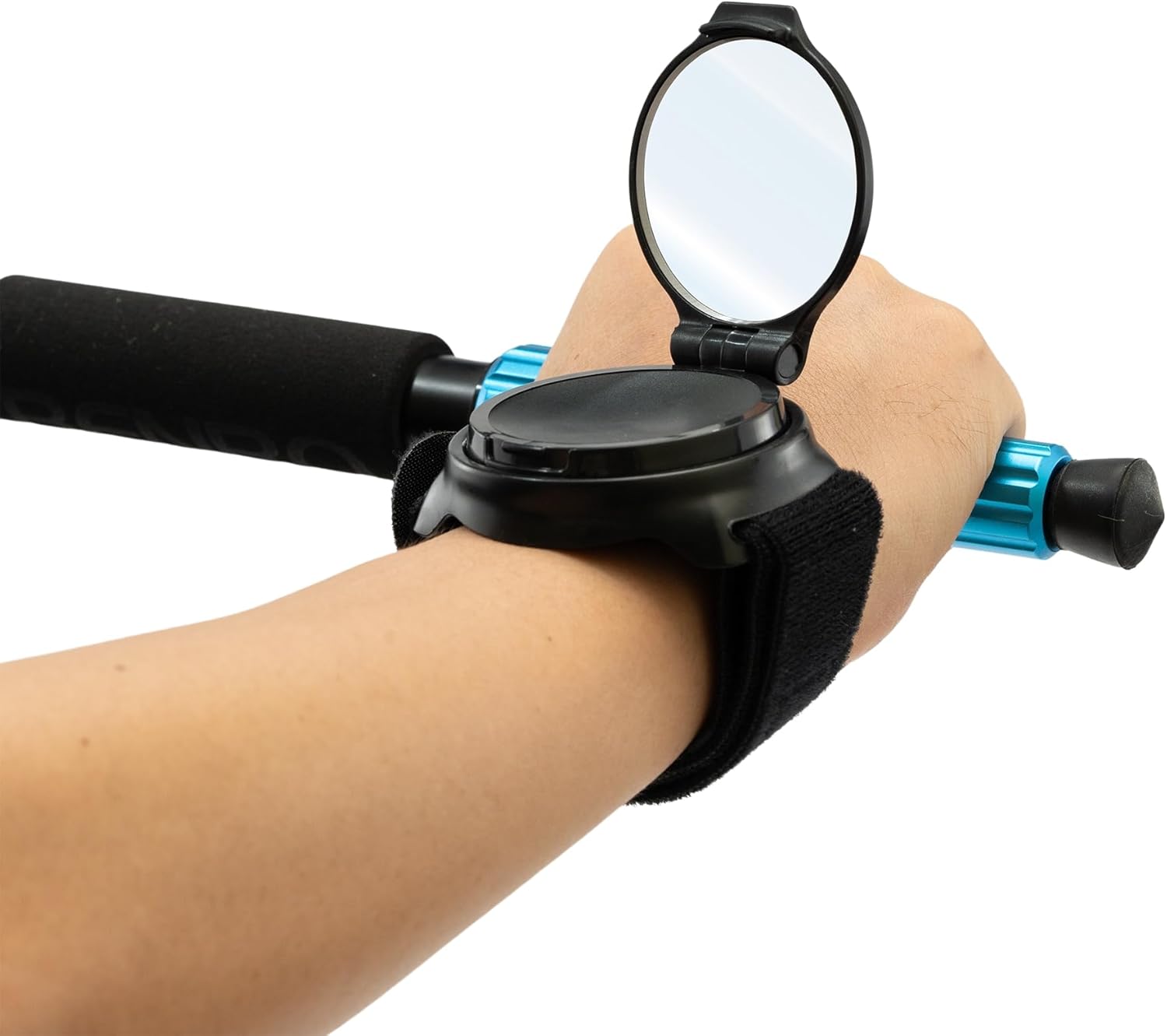 Wearable Bike Wrist – Adjustable 360° Bicycle Rear View Mirror – Safe Bike Accessories for Cyclists, Mountain