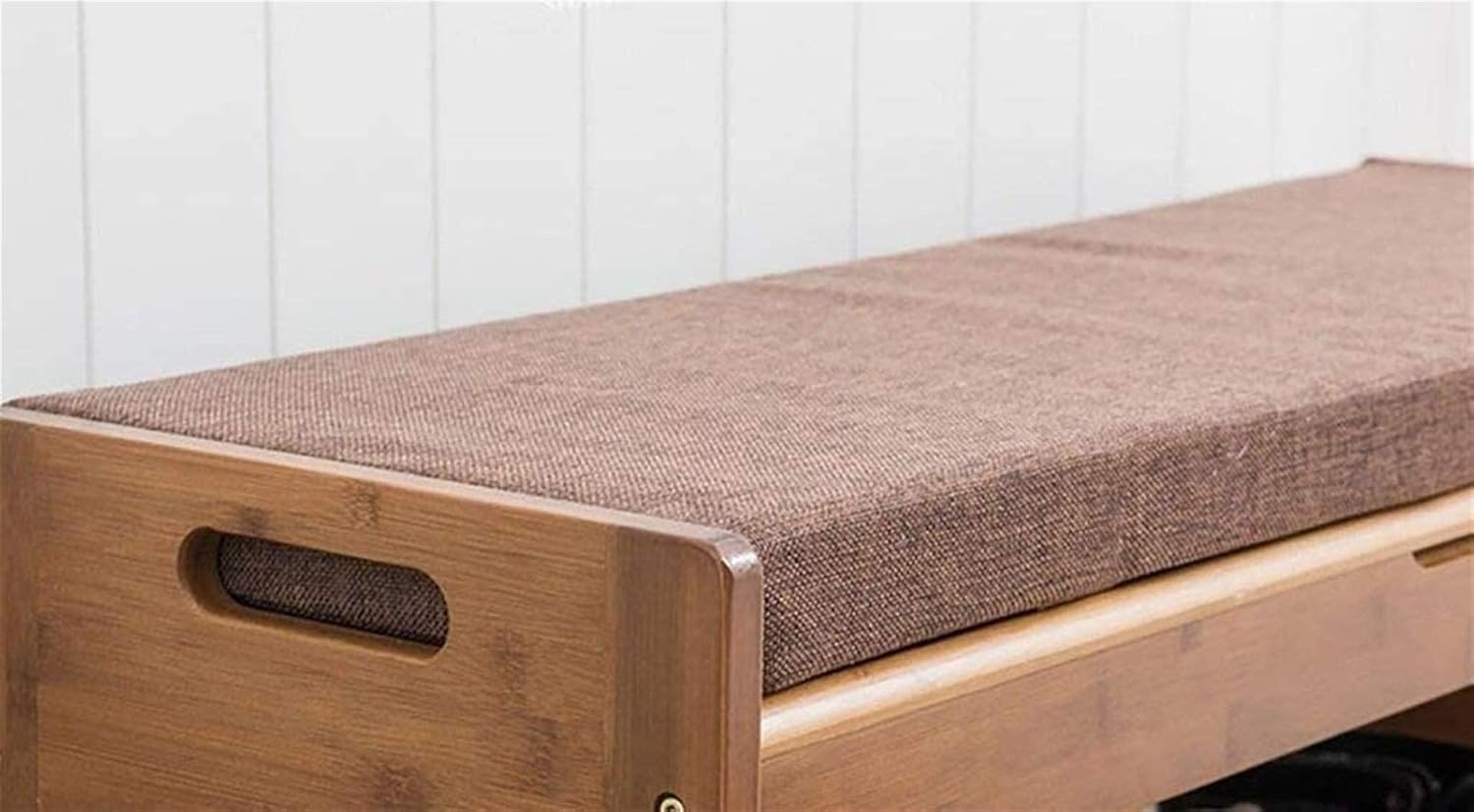 Home shoe cabinet Shoe Rack Shoe Rack in Natural Bamboo Wood Simple Rack Storage Rack Multilayer Change The Stool Multi Function Shelf Shoebox