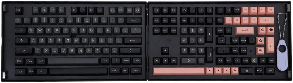 EPOMAKER AKKO LA 158 Keys ASA Profile Double-Shot PBT Full Keycaps Set, with Custom Storage Box for Mechanical Keyboard (LA ASA Keycaps)
