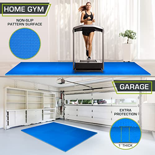 ProsourceFit Extra Thick Puzzle Exercise Mat , EVA Foam Interlocking Tiles for Protective, Cushioned Workout Flooring for Home and Gym Equipment