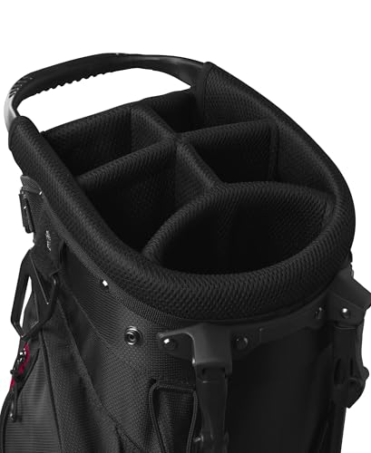 Wilson Feather Golf Cart Bag - Black/Grey/Red