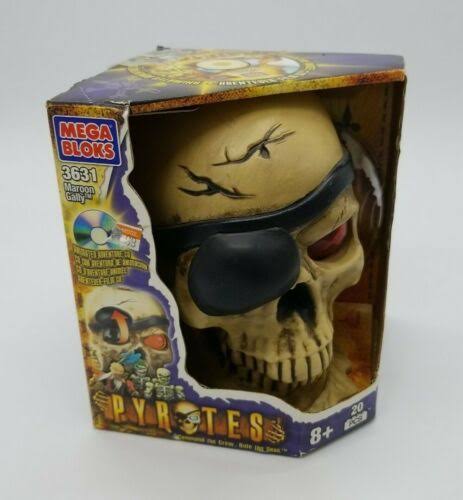 Mega Bloks Pyrates Skull Cave Maroon Gally Pirates