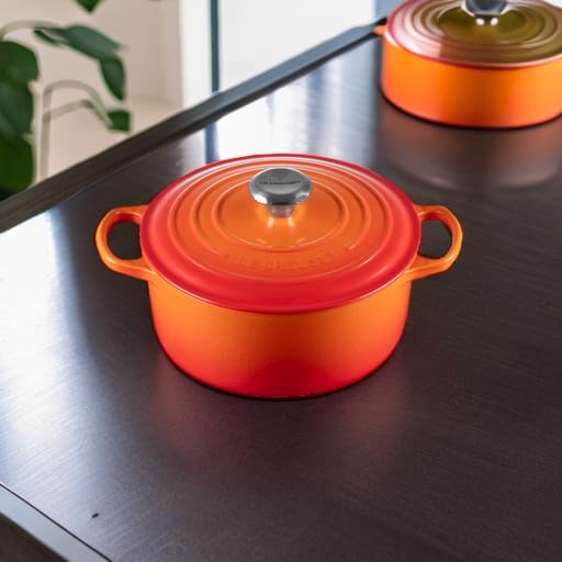 Le Creuset Enameled Cast Iron Signature Round Dutch Oven, 5.5 qt., Cerise