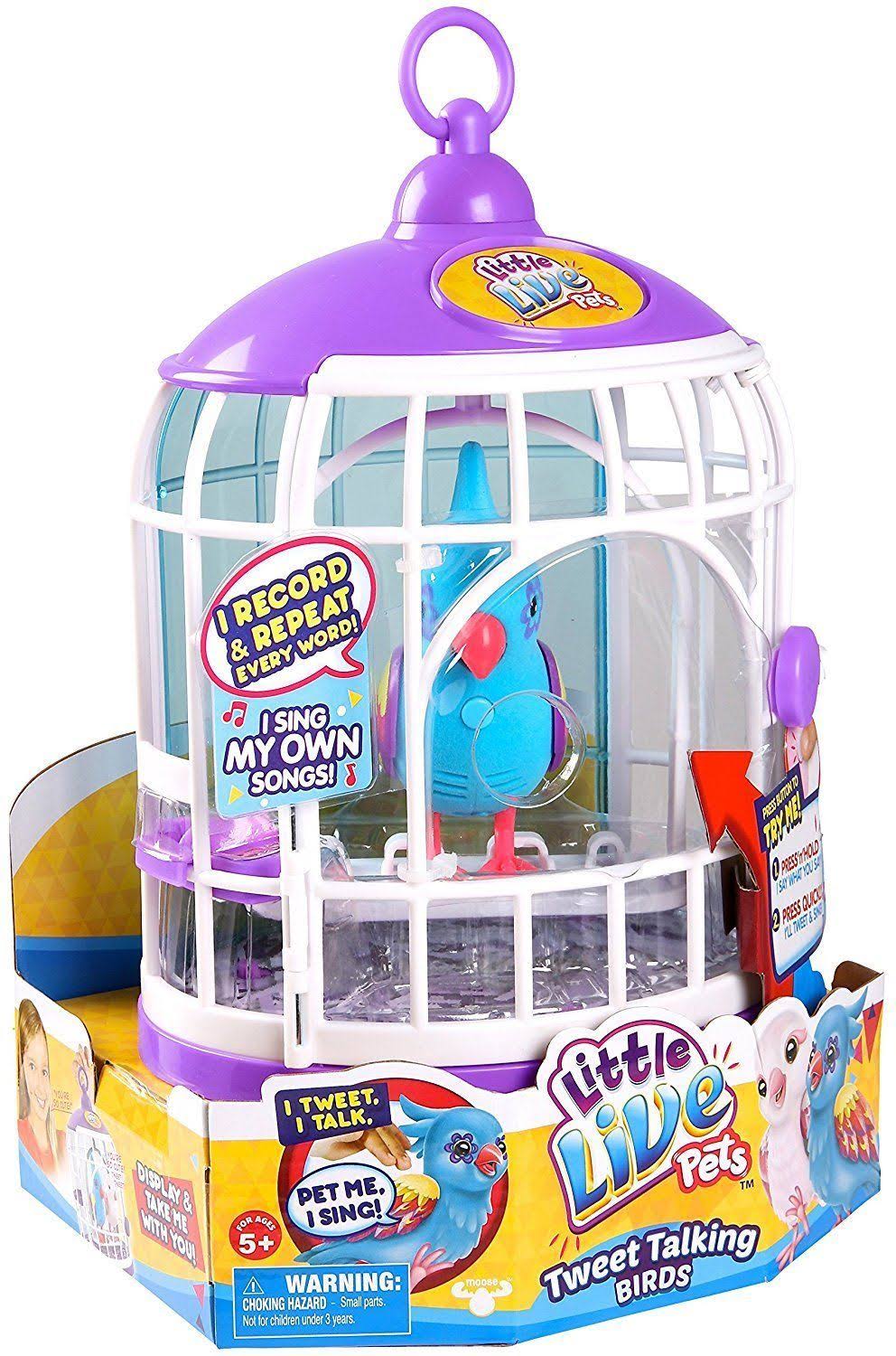 Little Live Pets Season 3 Bird with Cage - Funky Feathers