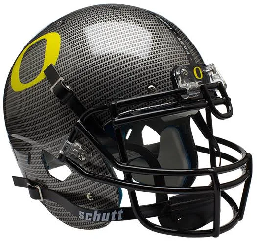 Oregon Ducks Carbon Fiber Schutt XP Authentic Full Size Football Helmet
