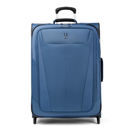 Travelpro Maxlite 5 Softside Expandable Upright 2 Wheel Carry on Luggage, Lightweight Suitcase, Men and Women, Burgundy, Carry On 22-Inch