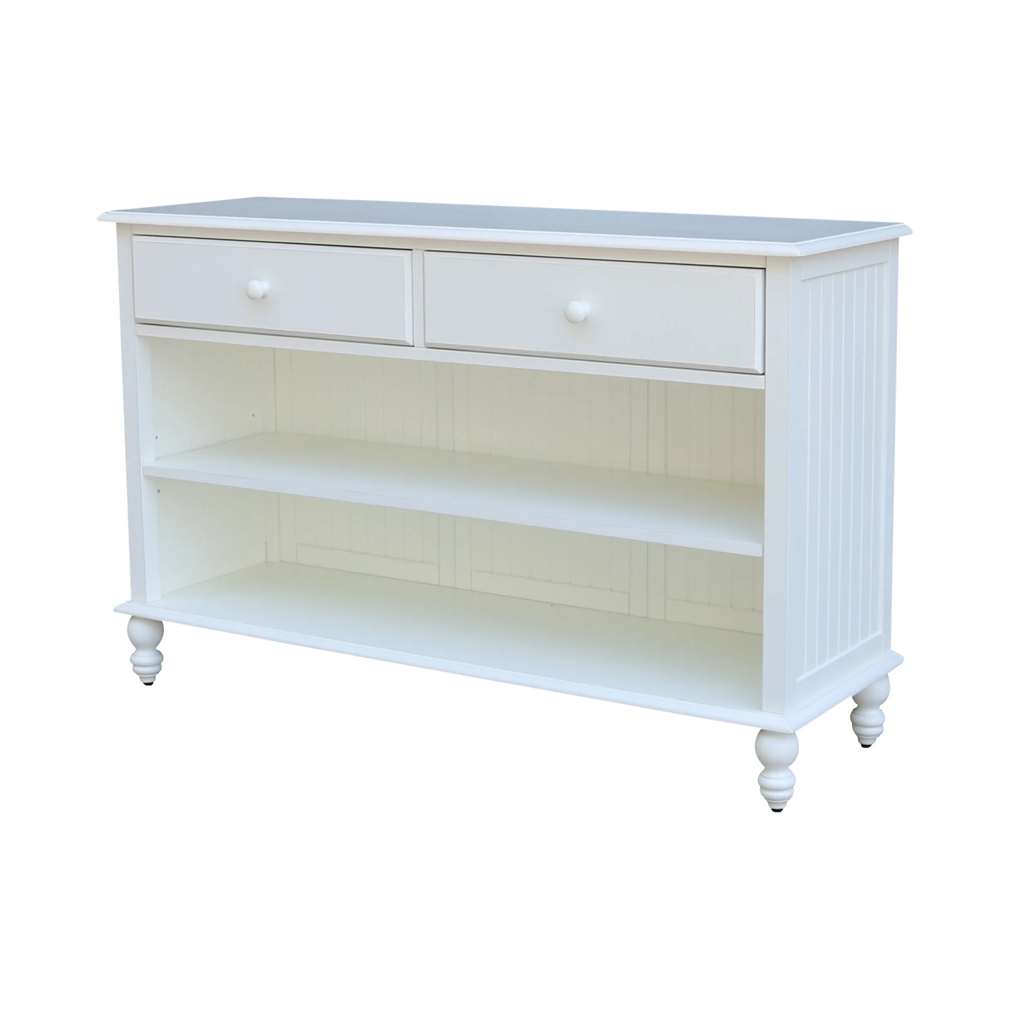 Beach White Cottage Console Table