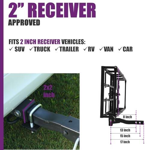 Hitch-Mount Bike Rack for Ebike Heavy-Duty