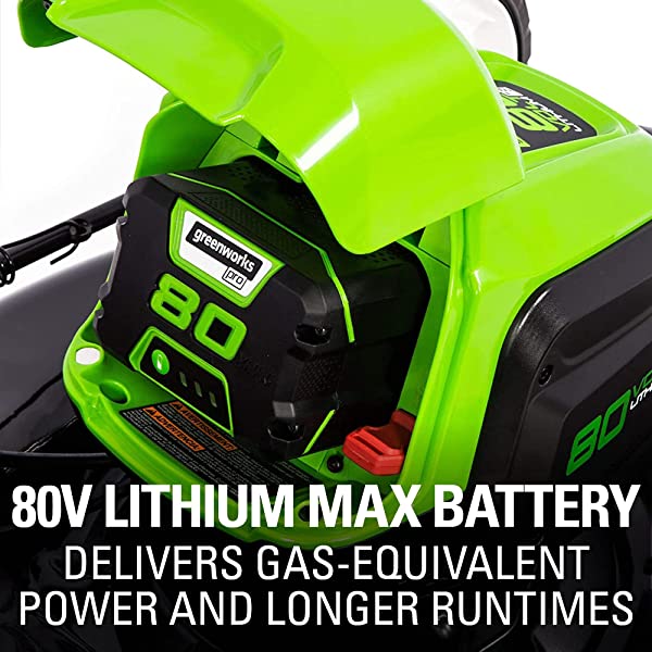 Greenworks Pro 80V 21 inch Cordless Push Lawn Mower, Includes Two 2Ah Batteries and Charger, GLM801601 (2) 2Ah Batteries Push
