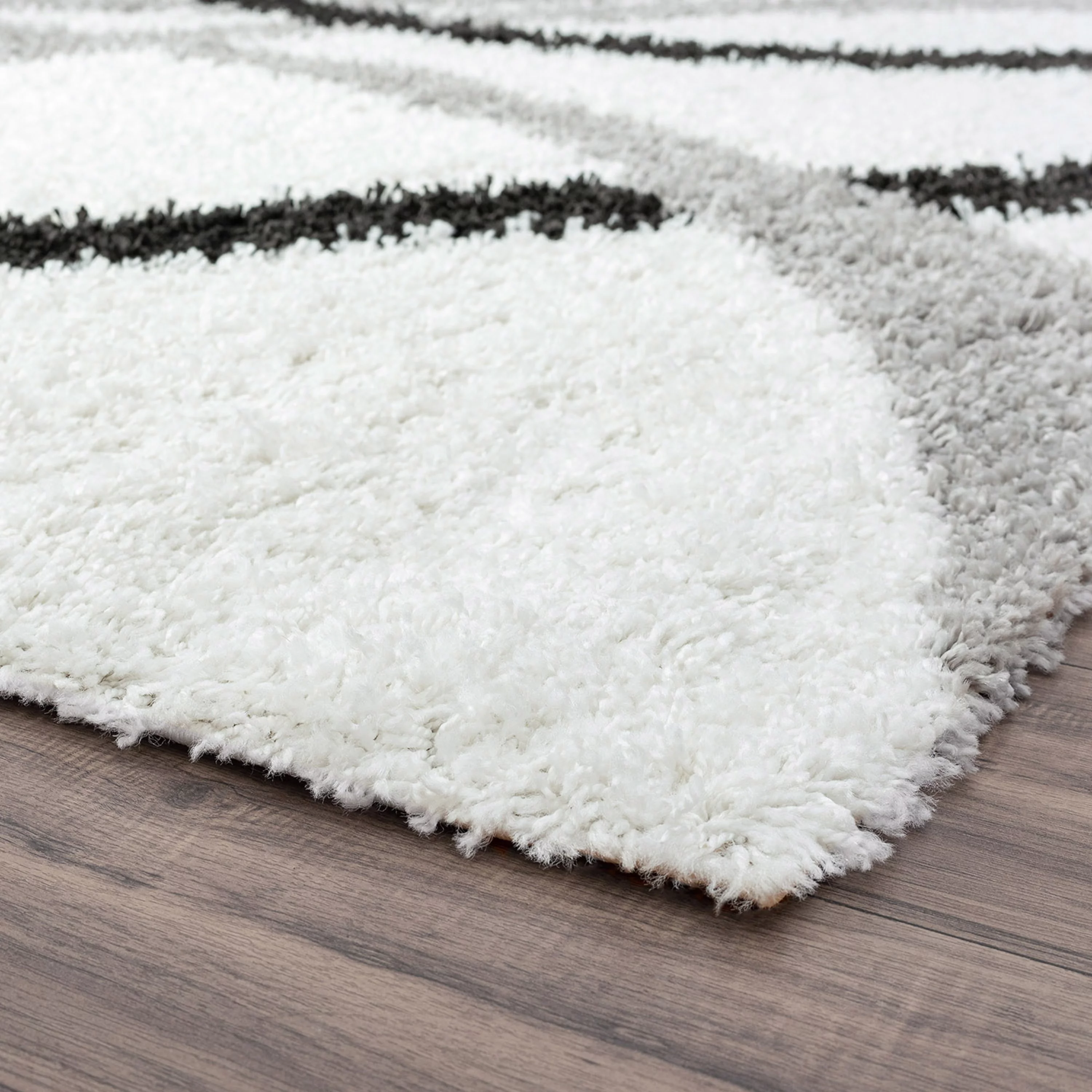 4x6 Modern White Area Rugs for Living Room | Bedroom Rug | Dining Room Rug | Indoor Entry or Entryway Rug | Kitchen Rug | Alfombras para Salas 4' x