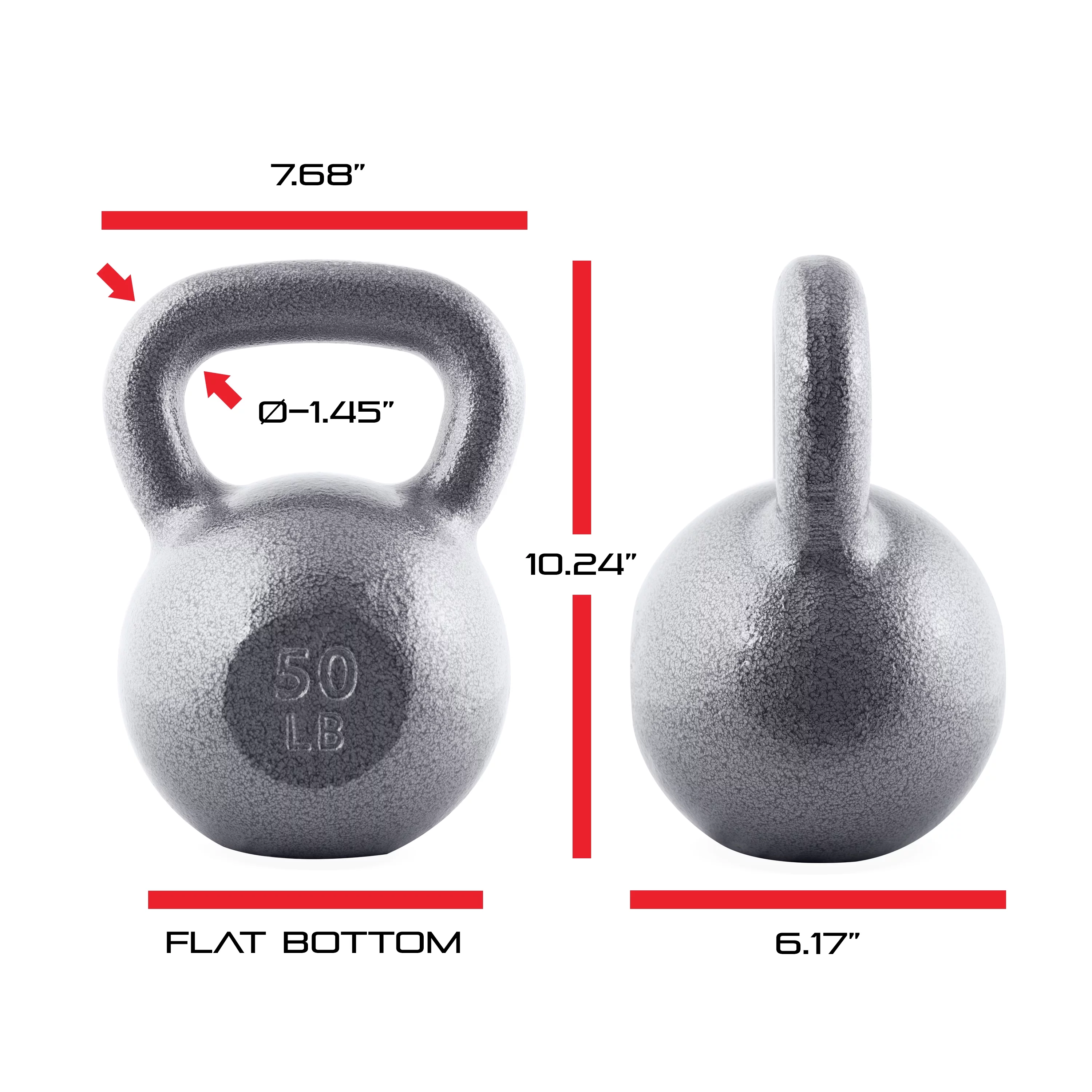CAP Barbell Cast Iron Kettlebell, Single, 10-80 Pounds
