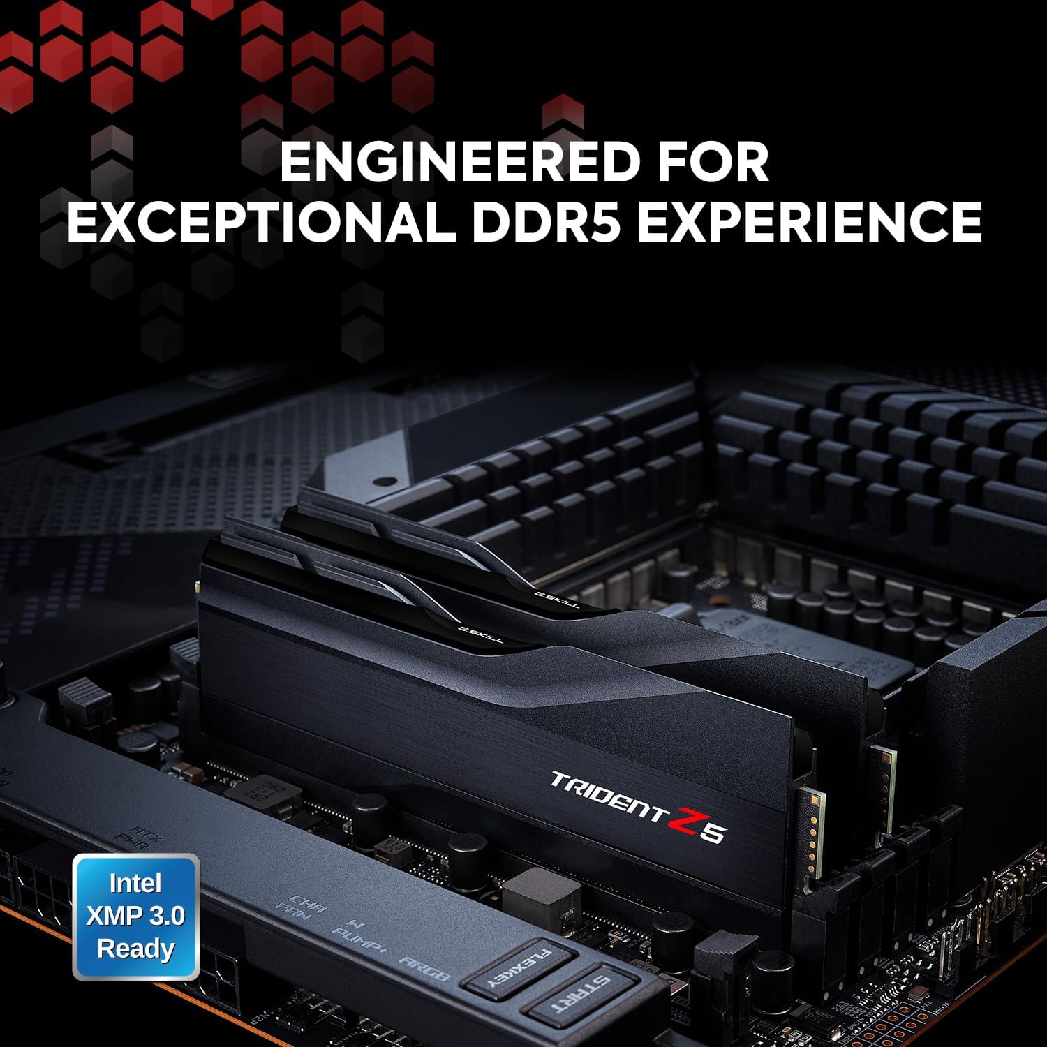 G.SKILL Trident Z5 Series (Intel XMP 3.0) DDR5 RAM 64GB (2x32GB) 6000MT/s CL32-38-38-96 1.40V Desktop Computer Memory UDIMM