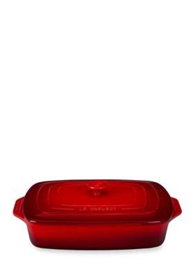 Le Creuset 3.5 qt. Covered Rectangular Casserole (Cerise)