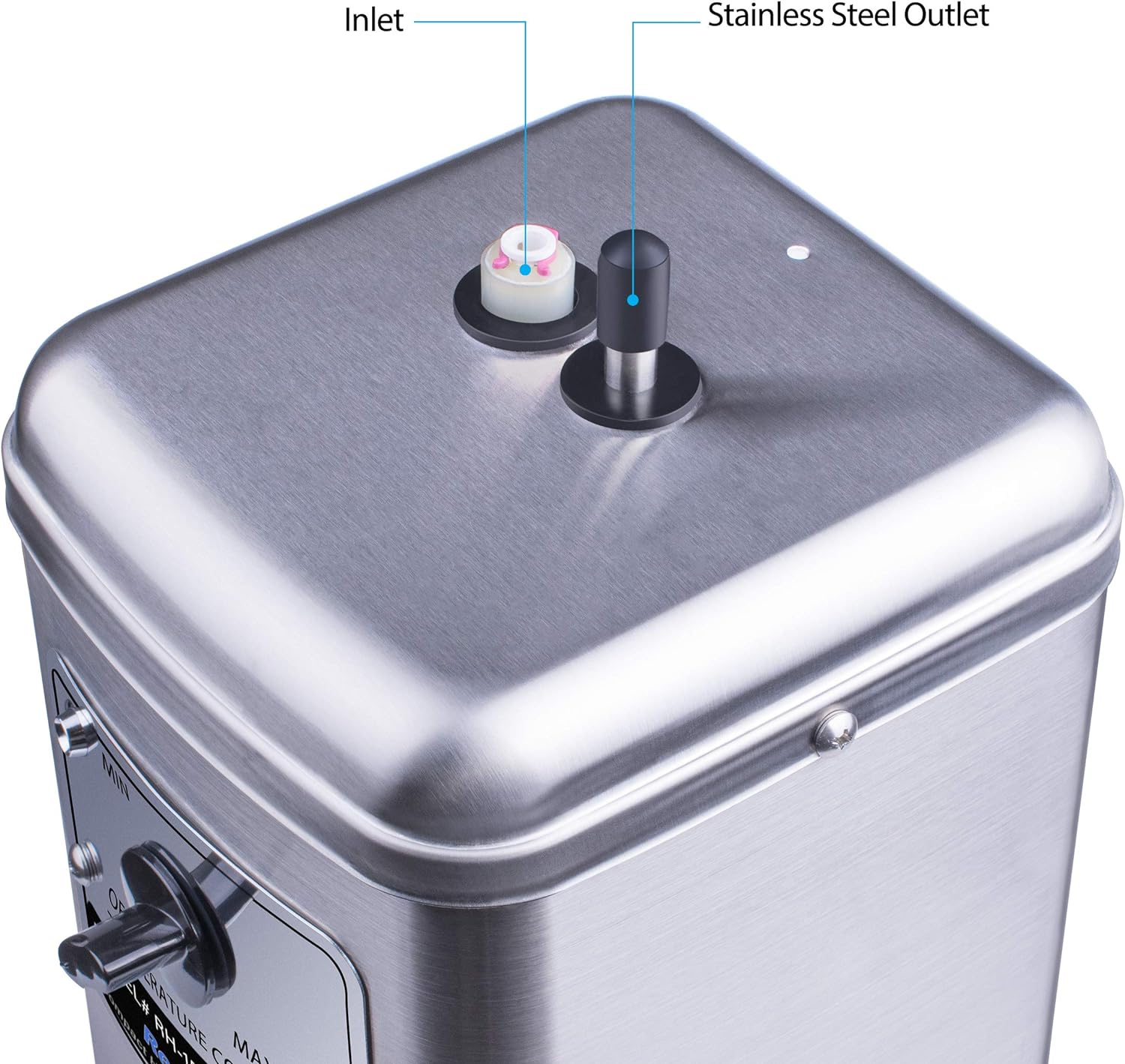 Ready Hot 40-RH-150-SS Compact Water Dispenser, Manual Temperature Control, Reverse Osmosis Compatible, Includes Tank Only, Stainless Steel