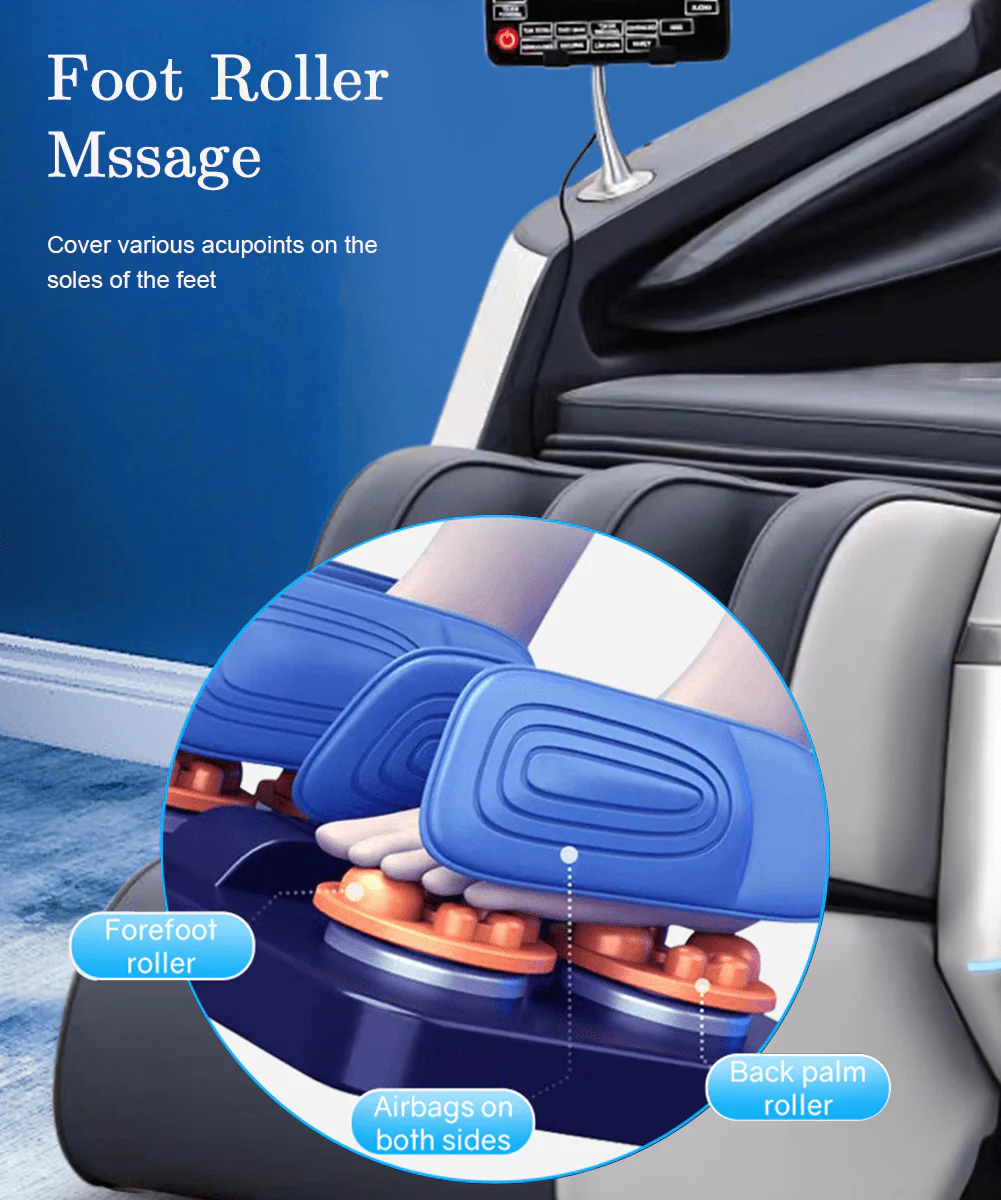 UPGO 2024 4D Massage Chair with Voice Control, 57 SL Track, Quick Access Button