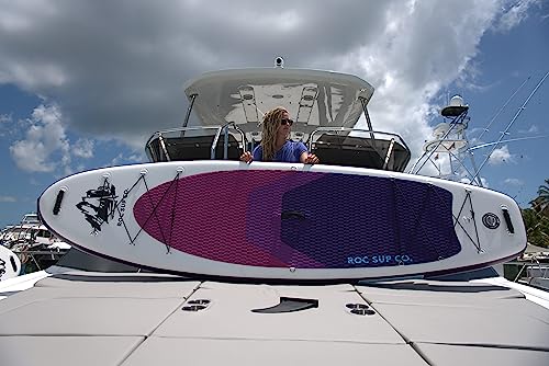 Roc Inflatable Stand Up Paddle Boards with Premium SUP Paddle Board Accessories, Wide Stable Design, Non-Slip Comfort Deck for Youth & Adults