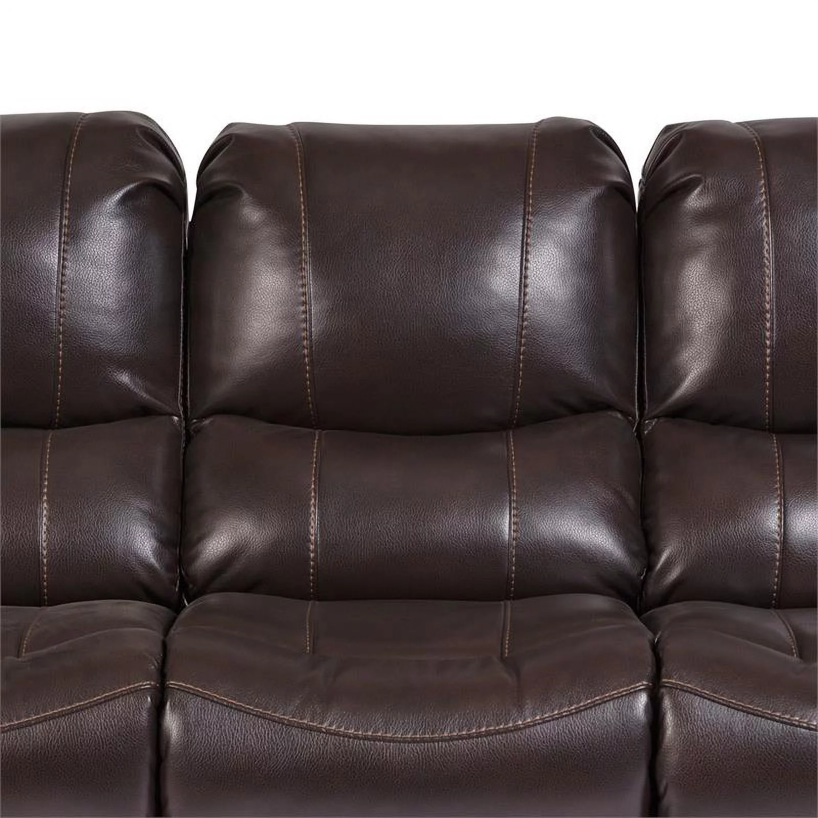 Corvallis Leather-Look Reclining Sofa
