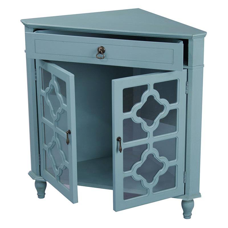 Heather Ann 1 Drawer 2 Door Accent Cabinet; Red