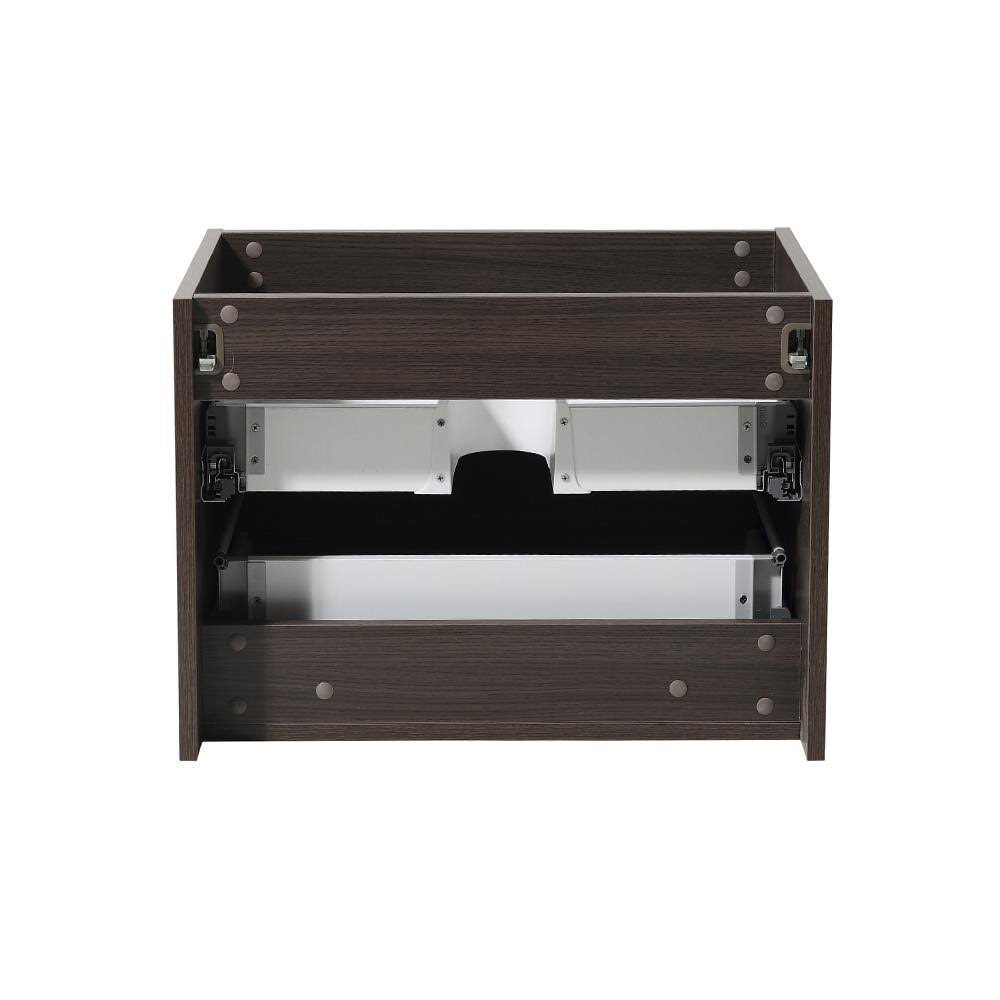 Fresca Mezzo 30x22 Gray Oak Wall Hung Modern Bathroom Cabinet