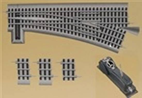 Lionel 6-16827 O-72 FasTrack Command Control Right-Hand Switch