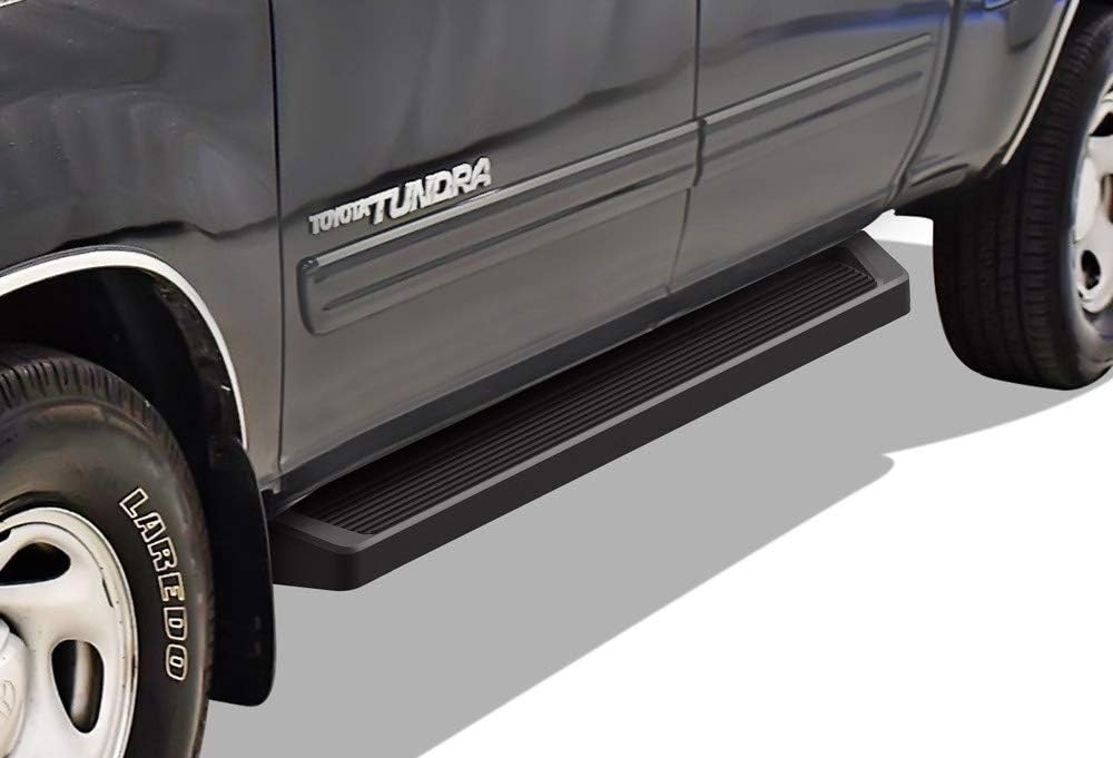 APS iBoard Running Boards (Nerf Bars Side Steps Step Bars) Compatible with 2004-2006 Tundra Double Cab Pickup 4-Door (Silver 5 inches)