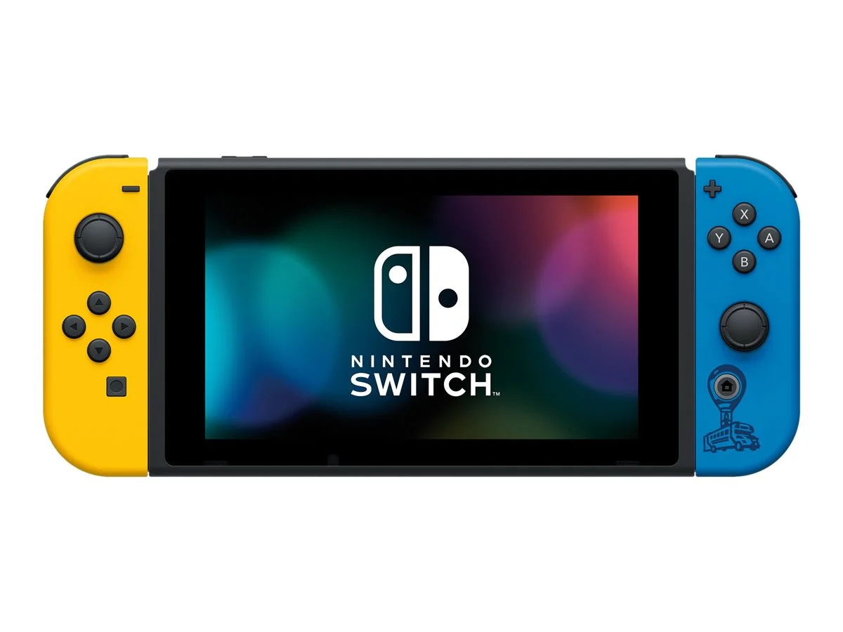 Nintendo Switch with Yellow and Blue Joy-Con - Fortnite Wildcat Bundle - game console - Full HD - Fortnite