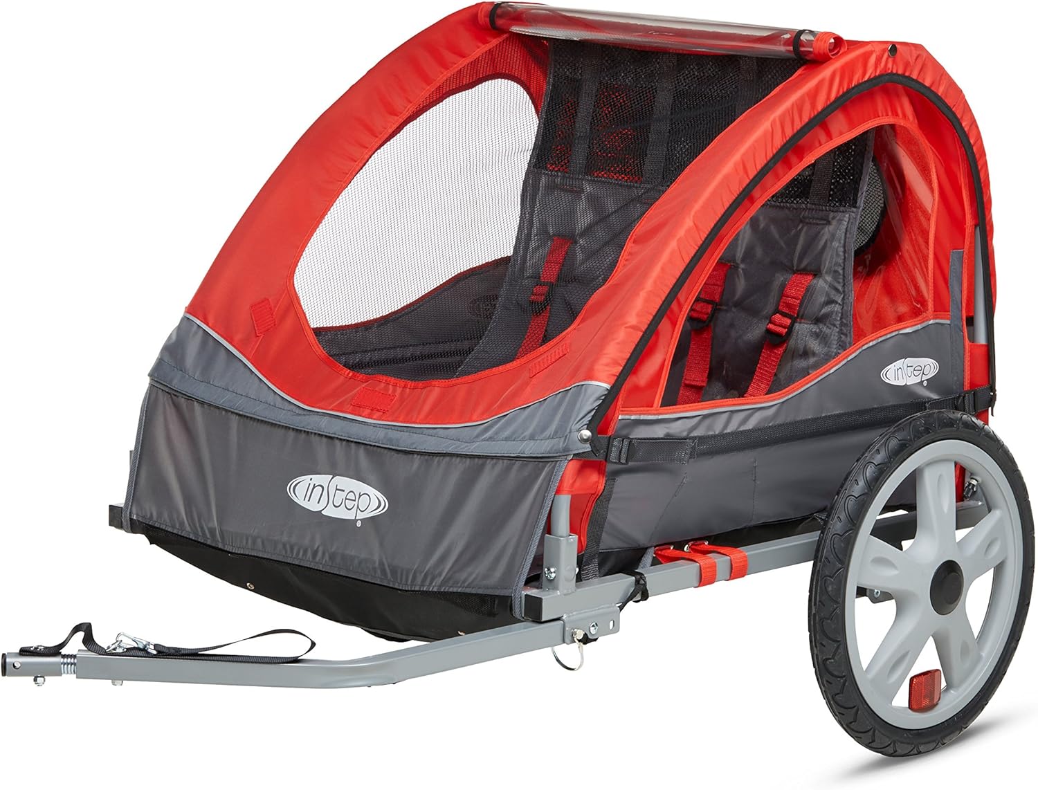 Instep Bike Trailer for Toddlers, Kids, Single and Double Seat, 2-In-1 Canopy Carrier, Multiple Colors
