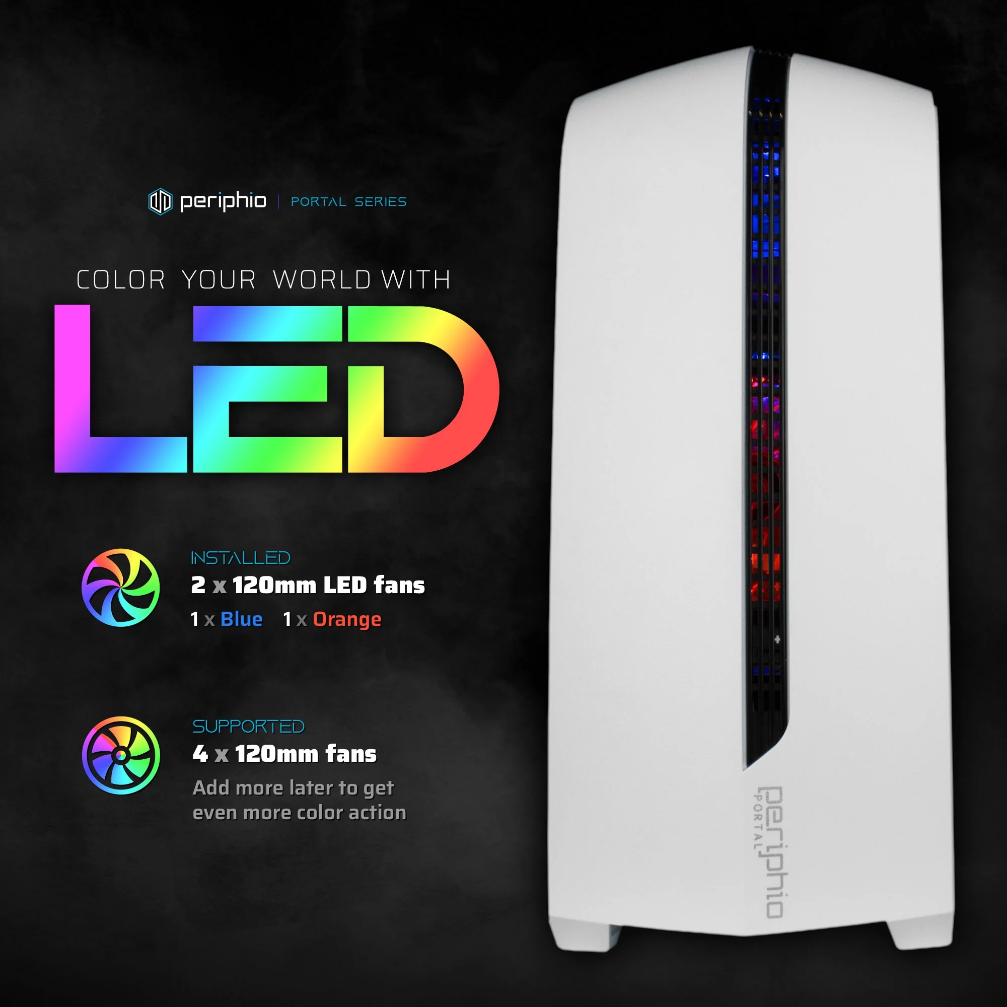 Periphio Vortex Prebuilt Gaming PC | Intel Core i5-6500 (3.6GHz Turbo) | GeForce RTX 3050 (8GB) | 1TB Solid State SSD | 16GB DDR4 RAM | Windows 10