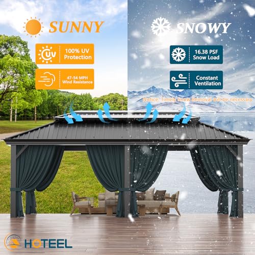 Hoteel 6x8ft Hardtop Grill Gazebo